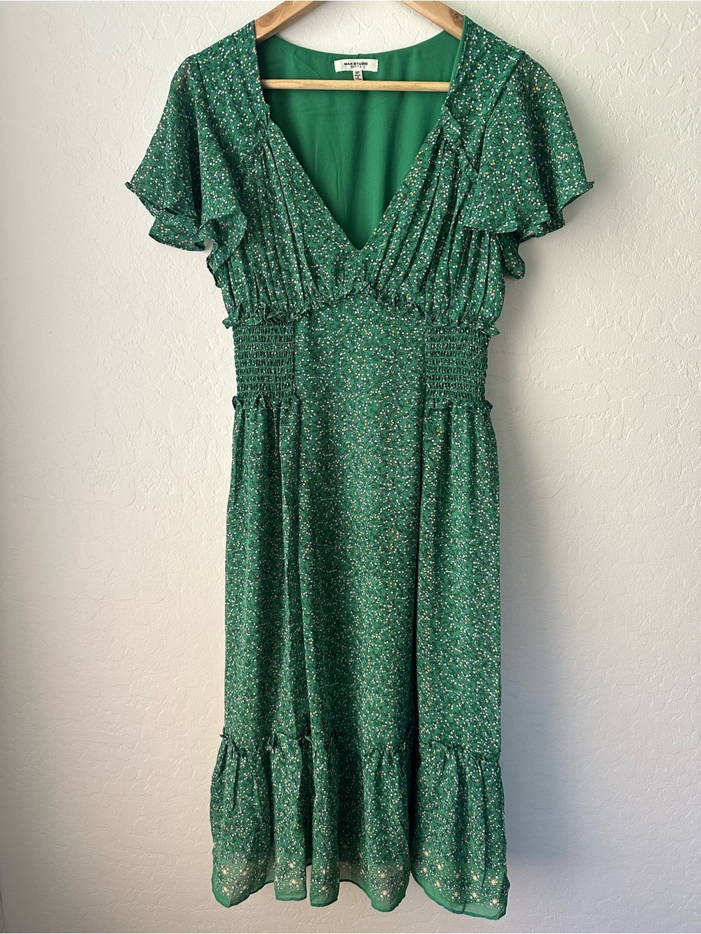 Max Studio Petite Floral Midi Dress Size SP